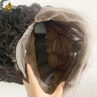 Parrucca Full Lace Glueless HD 13*6 con onde d'acqua nere naturali da 20 pollici, densità 250%, con attaccatura dei capelli naturale e folta