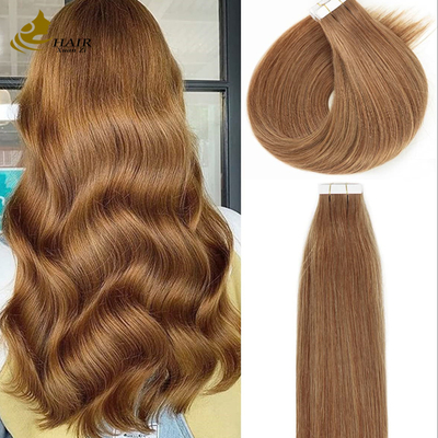 #30 Colore Capelli Lisci Vergini Tape In Extension Capelli Umani Per Donna