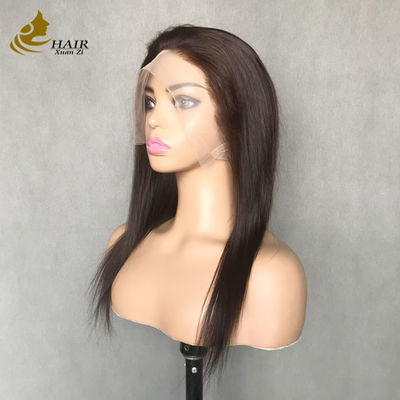 130% Density 18inch Bone Straight 3# Full Lace Human Hair Lace Wig