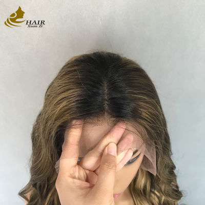 Loose Wave Ombre 4/27 Highlight Lace Front Piano Color Human Hair lace Wig