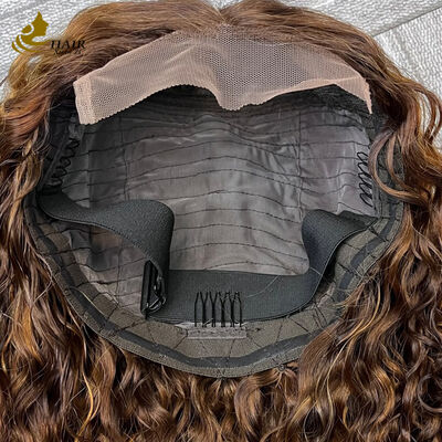 qualità Parrucca Intera in Pizzo Glueless Full HD con Frontale in Pizzo Capelli Vergini Indiani Parrucche Capelli Umani Vergini Grezzi con Cuticola Allineata fabbrica