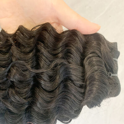 qualità 26 pollici ricci profondi capelli umani vergini neri naturali fabbrica